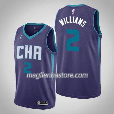 Maglia NBA Charlotte Hornets Marvin Williams 2 Jordan Brand 2019-20 Statement Edition Swingman - Uomo